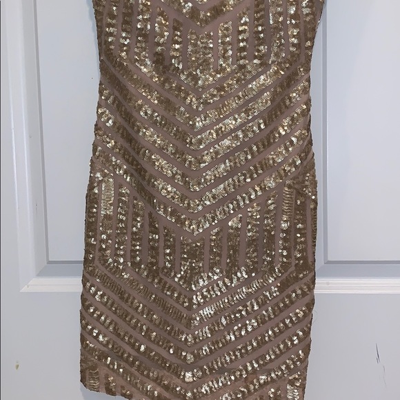 MAKE OFFERS! ðNORDSTROM formal gold sequin dress - Picture 4 of 5